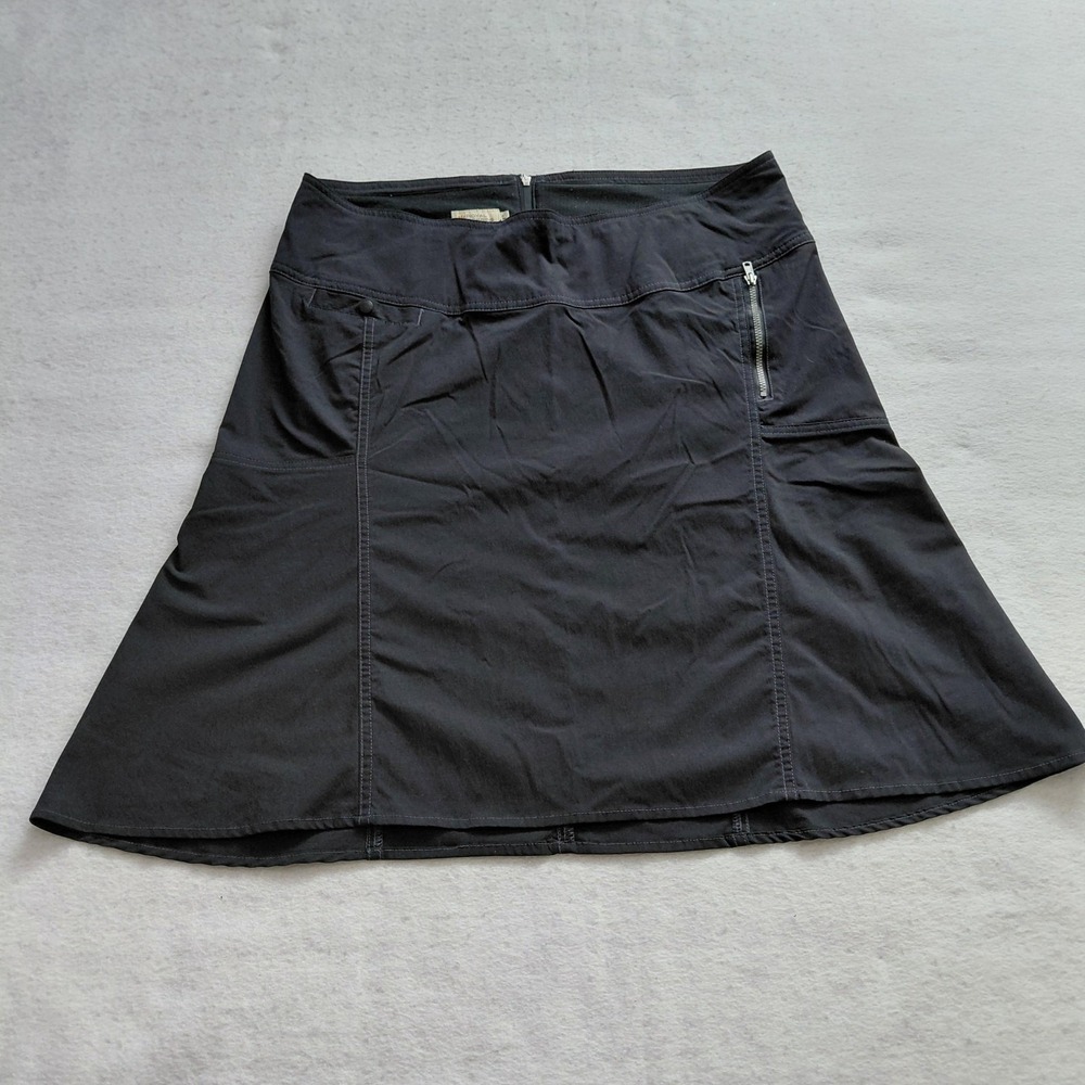 Royal Robbins Stretch Outdoor Hiking Skirt Women Dark Gray Size 12 A Line Travel
